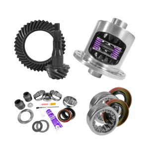 Ford Trucks Differential Install Kit - Rear - Yukon Gear & Axle - 9.75in Ford 4.11 Rear Ring & Pinion, 34 Spline Positraction, 2.99in Axle Bearing - `00-`10